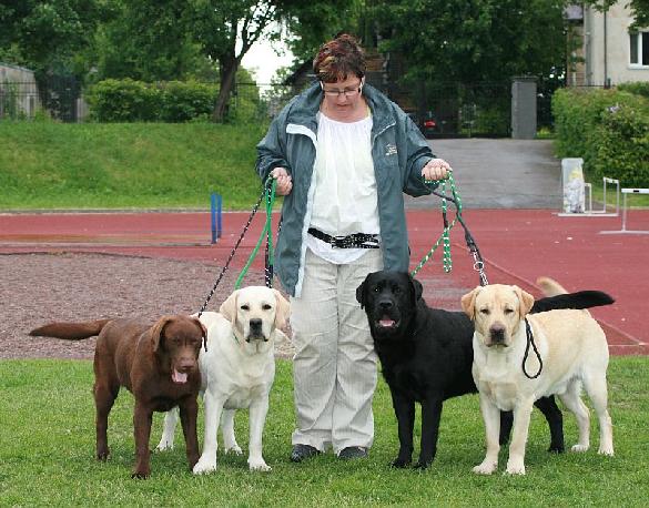 Jaana with Gloria, Micky, Puntti and Terho